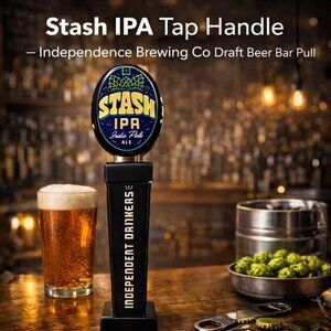 Stash IPA Tap Handle – Independence Brewing Co Draft Beer Bar Pull